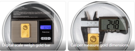Gigital Scale Weigh Gold Bar and Caliper Measure Gold Dimensions Gigital Scale Weigh Gold Bar and Caliper Measure Gold Dimensions