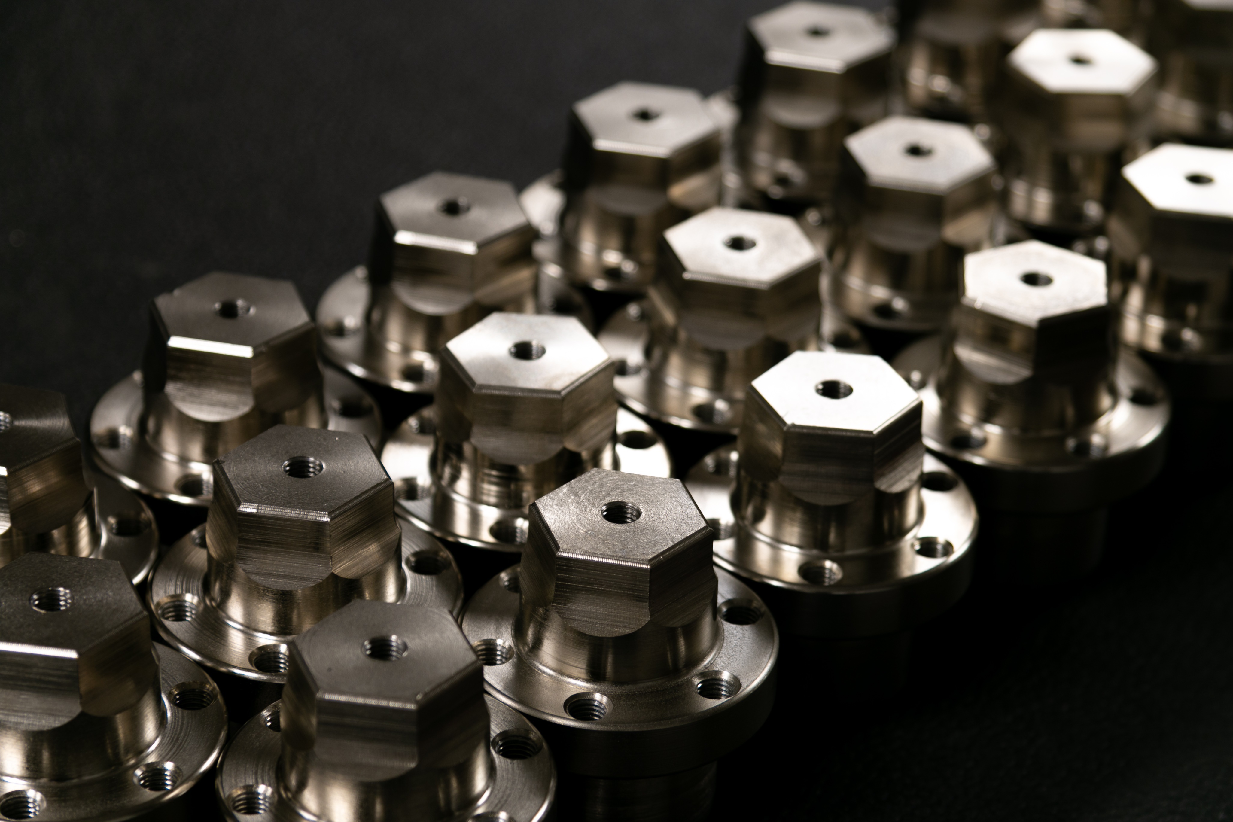 Real shot of precision metal parts Real shot of precision metal parts